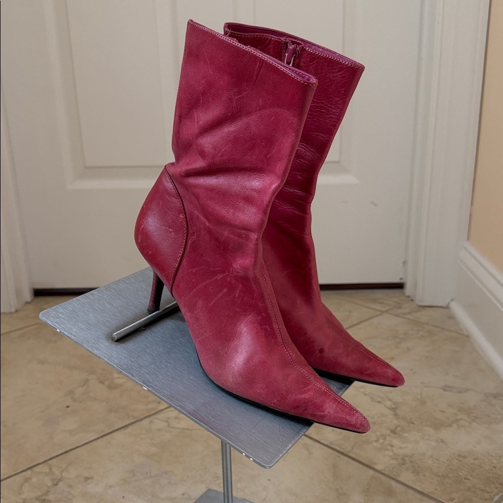 Steve Madden Fuchsia Heeled Boots